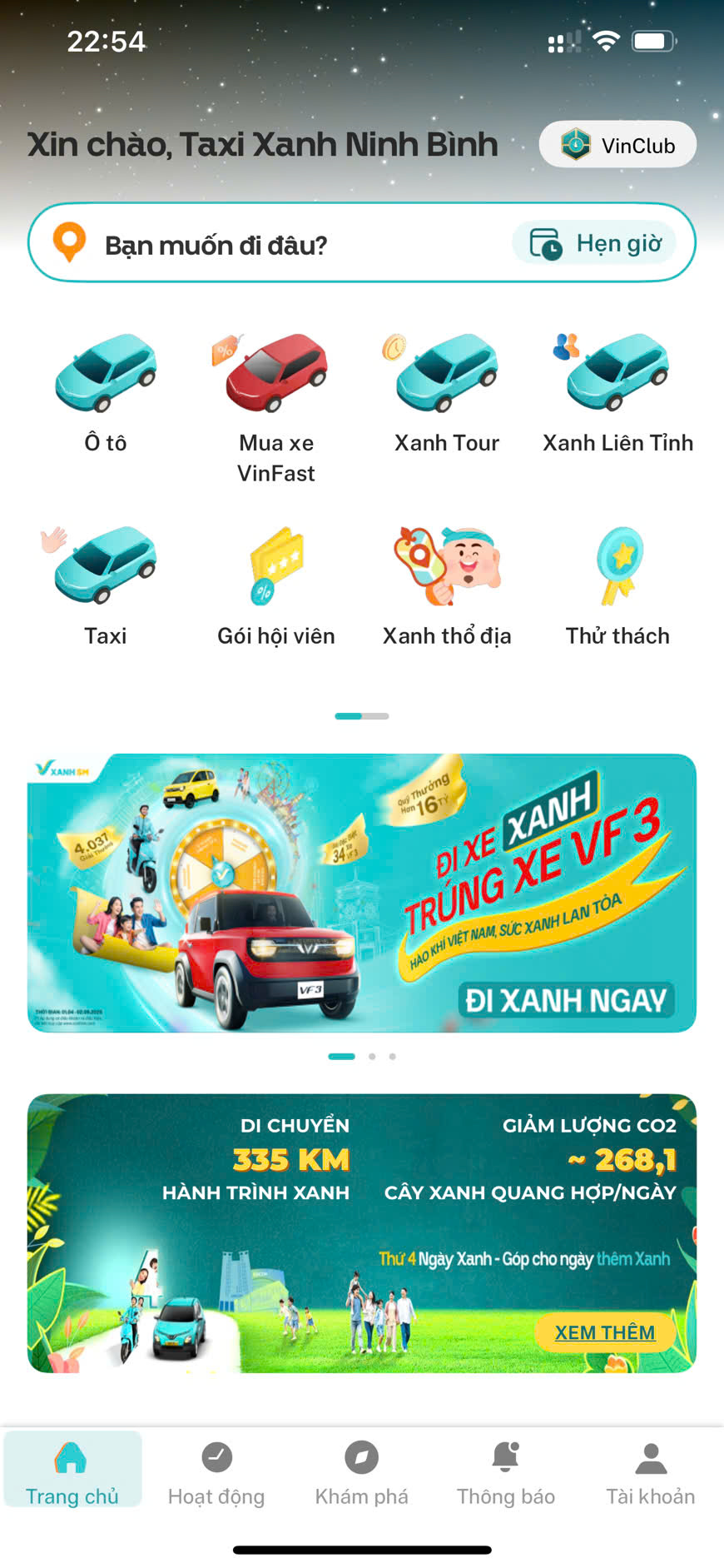 Hướng dẫn đặt xe Taxi Xanh trên app